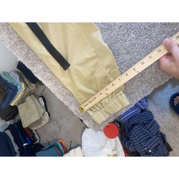 American Bazi Pants Mens 3XL Tactical Cargo 40x32 Ripstop Tan Multi Pocket Strap - Picture 4 of 10